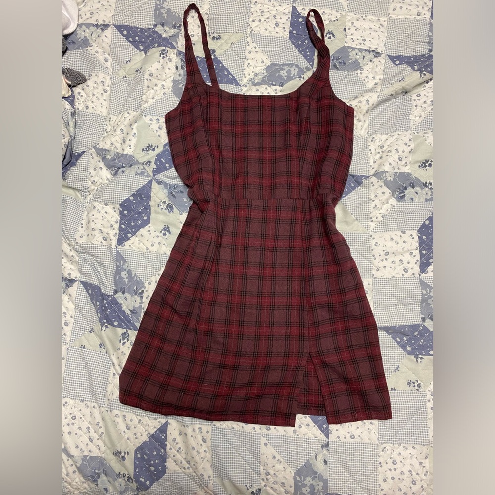 Plaid Sleeveless Dress